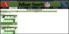 DeBear NFL Schedule