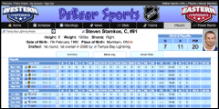 DeBear NHL Player Page