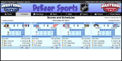 DeBear NHL Schedule